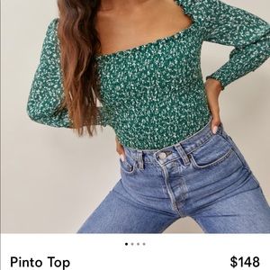 REFORMATION PINTO TOP size xs/s/0